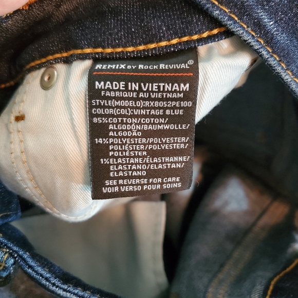 **Rock Revival Sz 26 Easy Capri Jeans - Picture 4 of 8